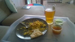 Me-time curry and beer